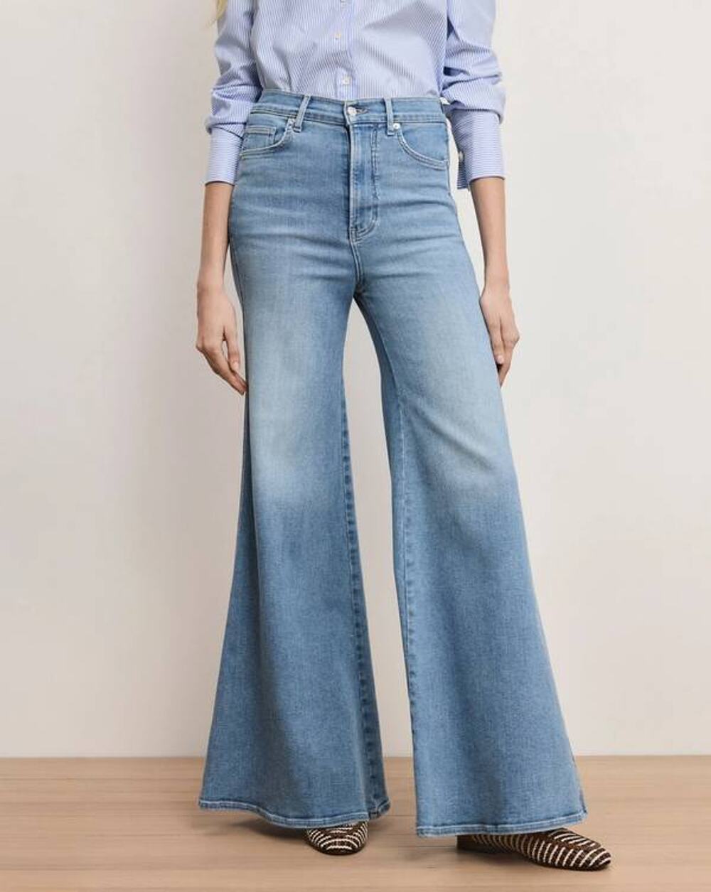 Veronica Beard Jesse Ultra Flare Jeans in Big Splash 28